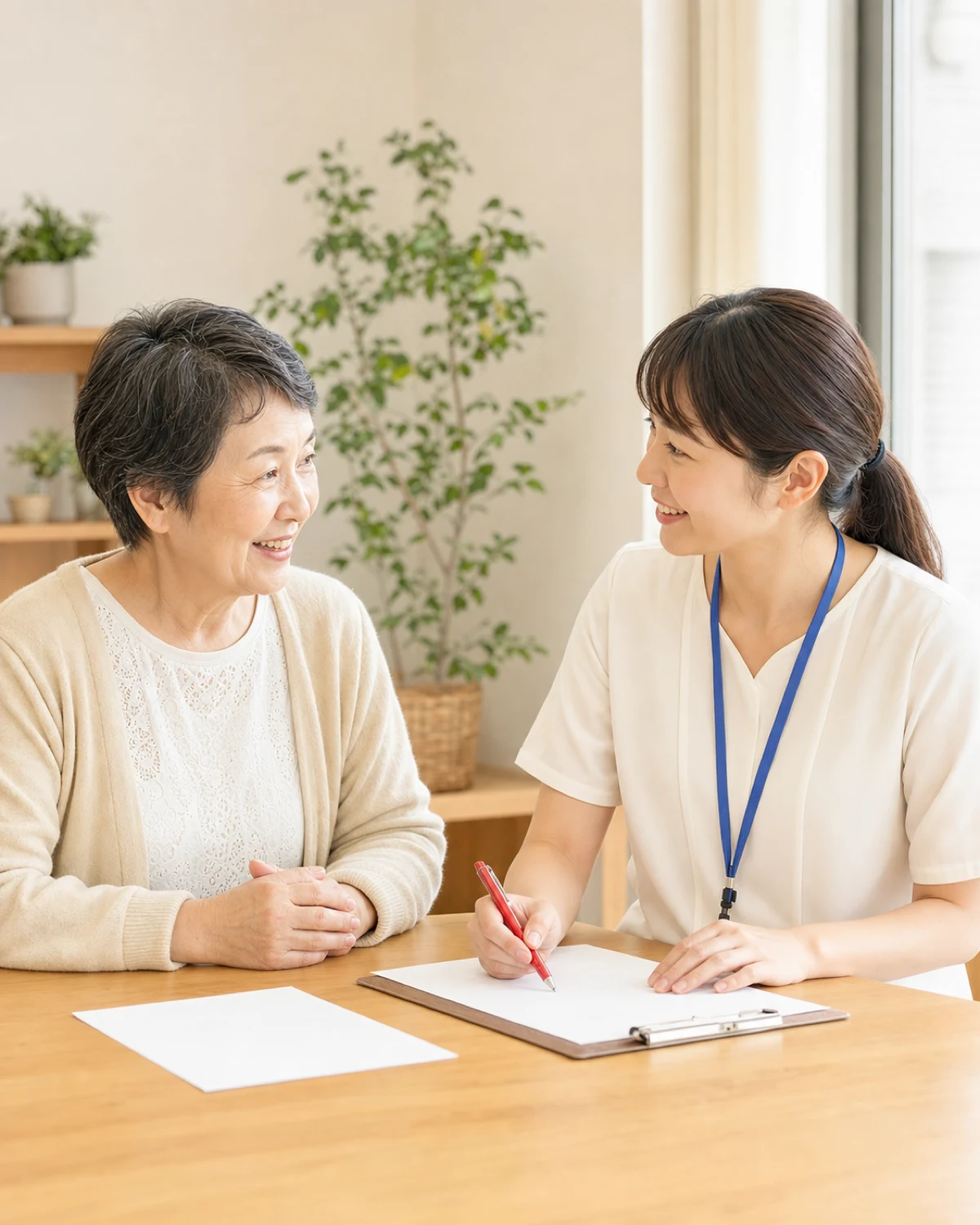 健康・介護について相談する地域の利用者と支援者